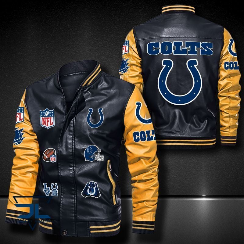 Indianapolis Colts NFL Style Leather Jacket For Fan
