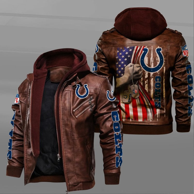 Indianapolis Colts NFL Style Leather Jacket For Fan
