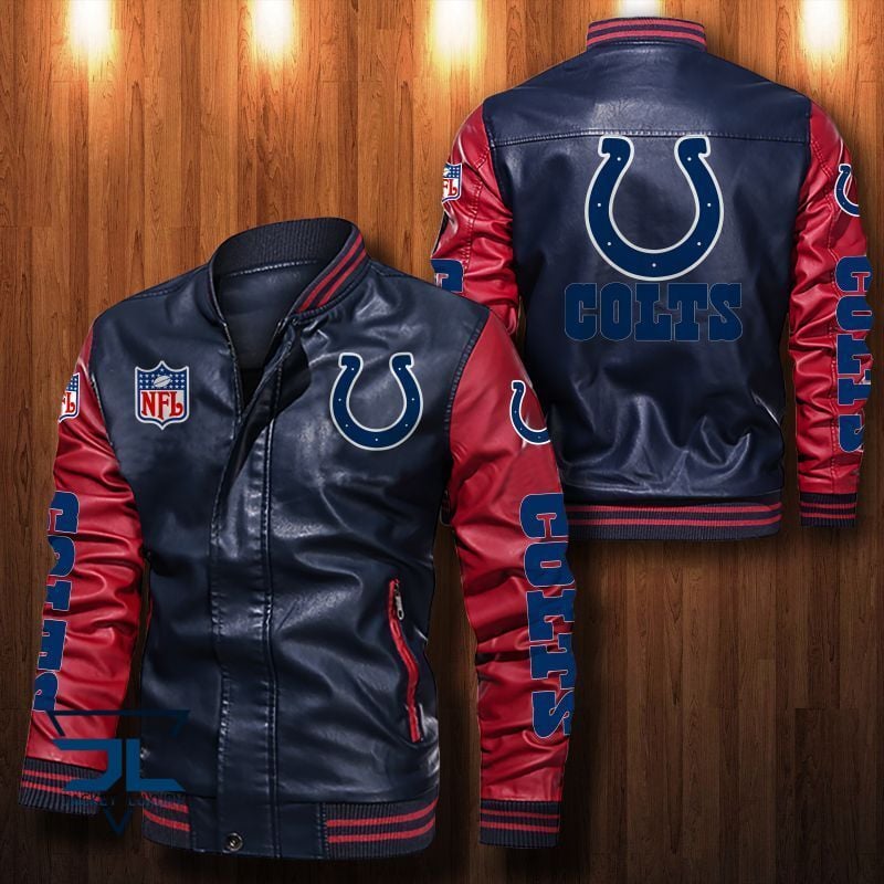 Indianapolis Colts NFL Style Leather Jacket For Fan