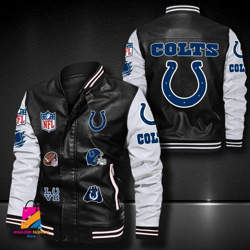 Indianapolis Colts NFL Style Leather Jacket For Fan