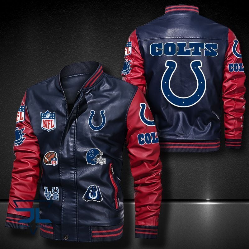 Indianapolis Colts NFL Style Leather Jacket For Fan