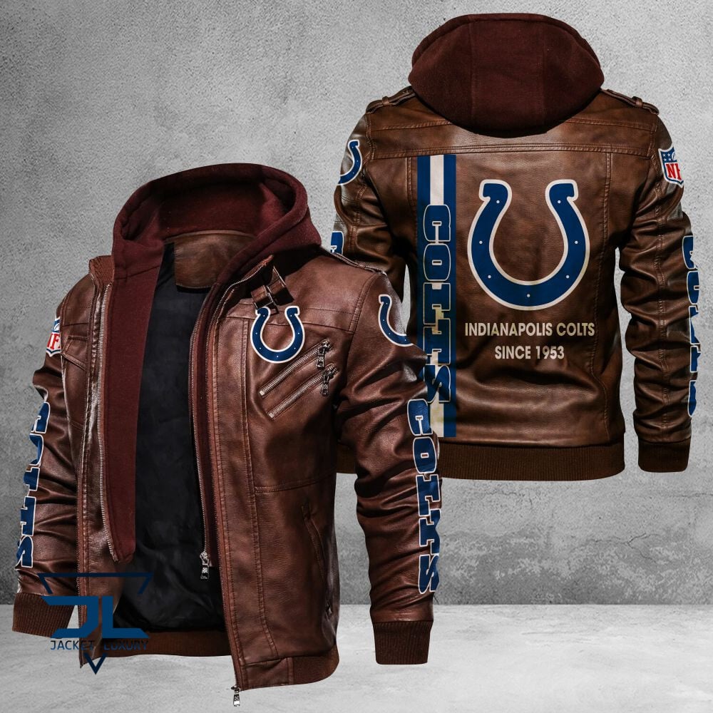 Indianapolis Colts NFL Style Leather Jacket For Fans