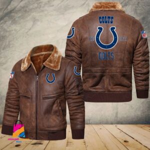 Indianapolis Colts NFL Style Leather Jacket For Fans