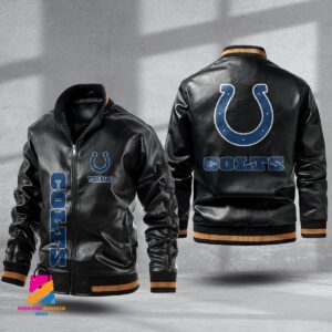 Indianapolis Colts NFL Style Leather Jacket For Fans