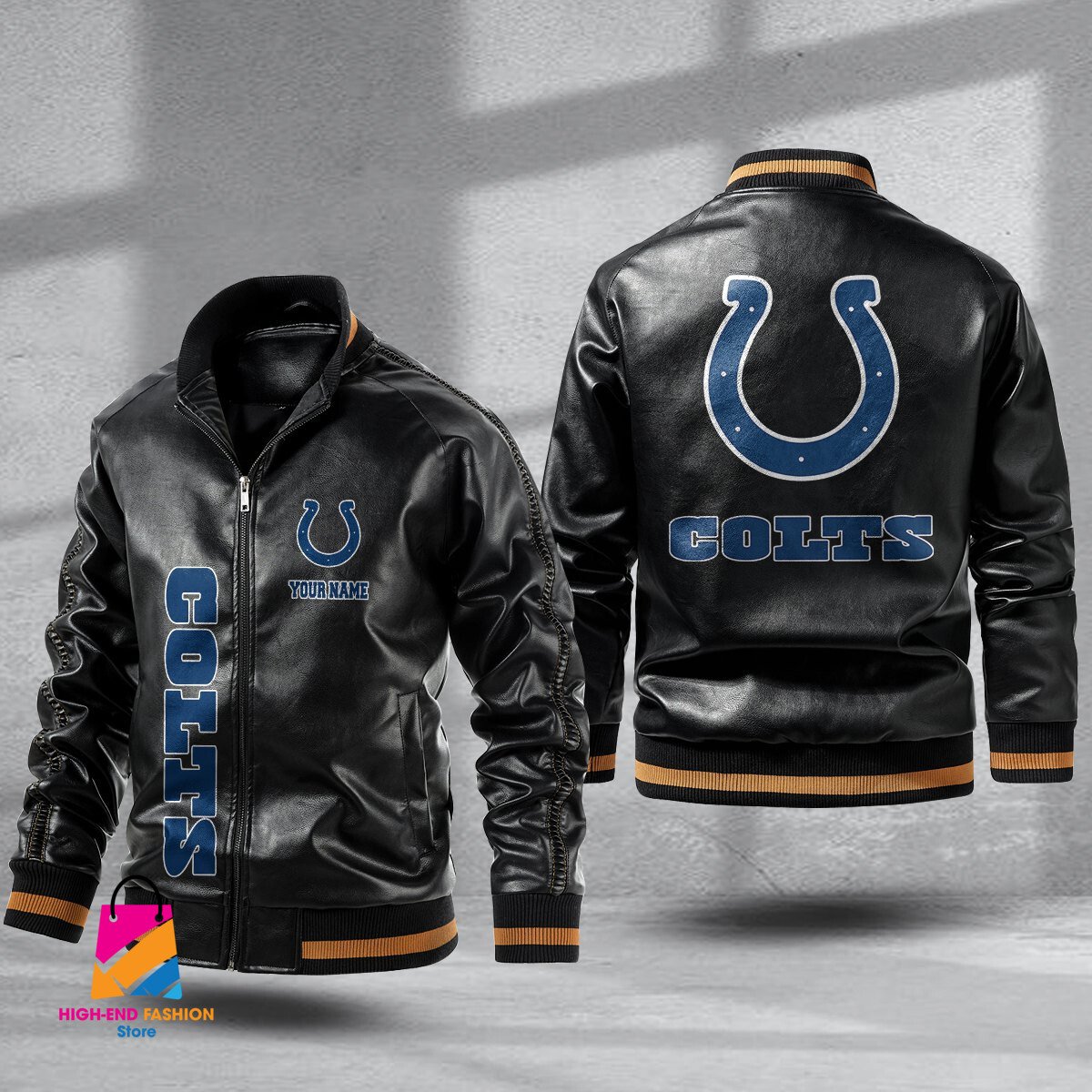 Indianapolis Colts NFL Style Leather Jacket For Fans