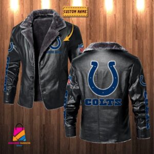 Indianapolis Colts NFL Style Leather Jacket For Fans