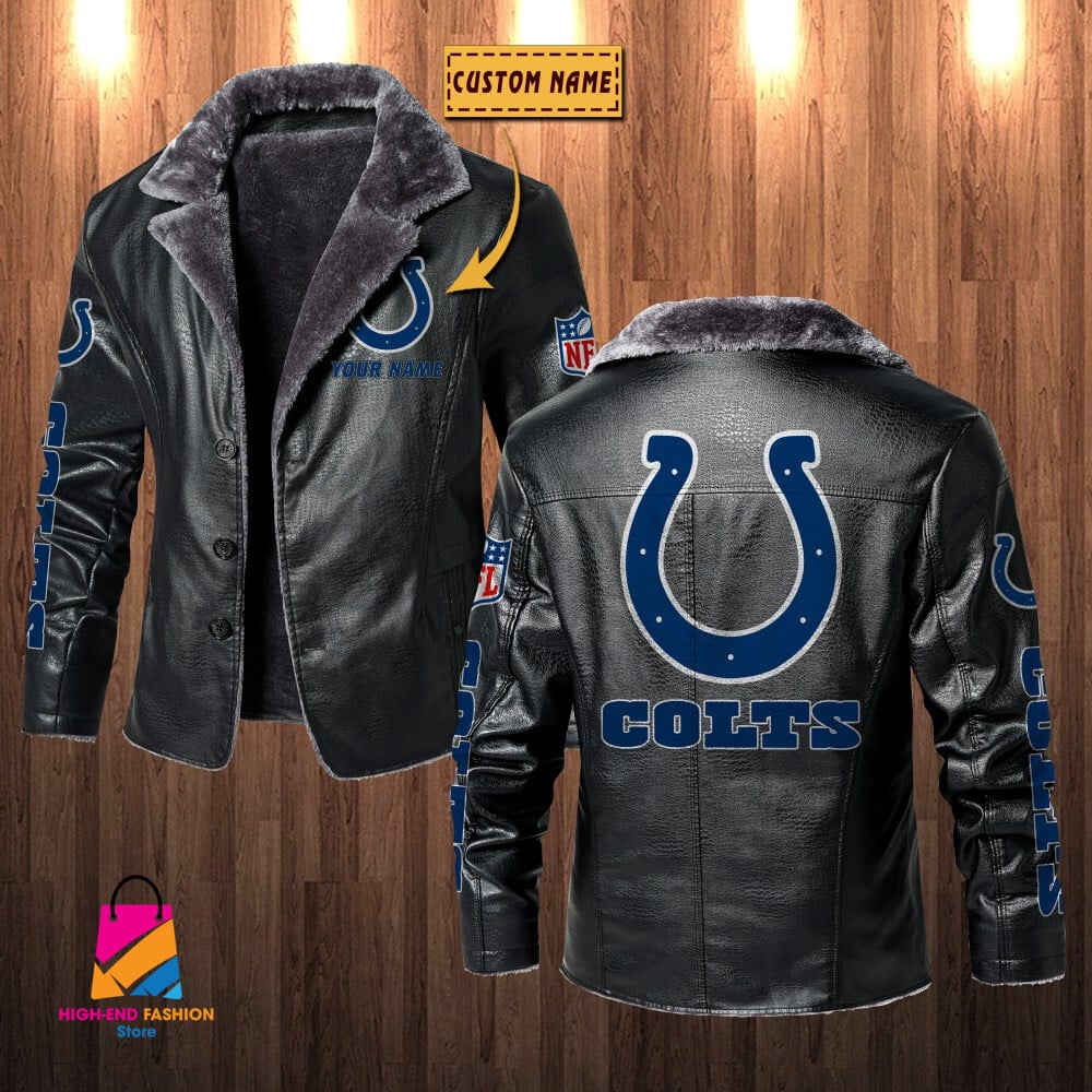Indianapolis Colts NFL Style Leather Jacket For Fans