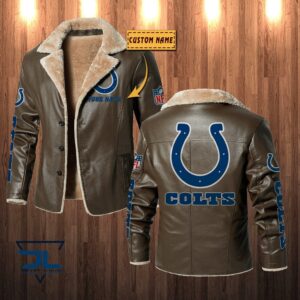 Indianapolis Colts NFL Style Leather Jacket For Fans