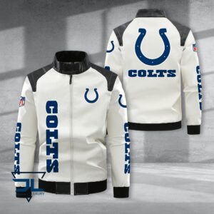 Indianapolis Colts NFL Style Leather Jacket For Fans