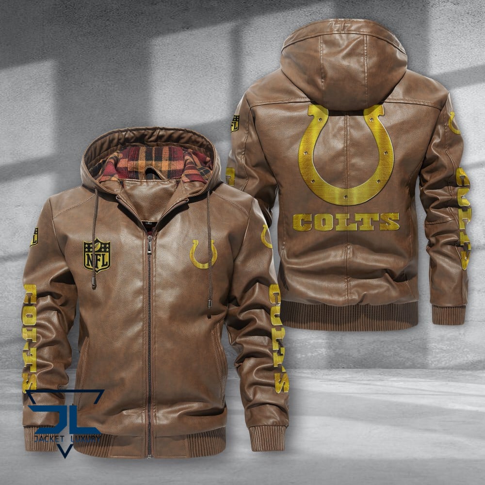 Indianapolis Colts NFL Style Leather Jacket For Fans
