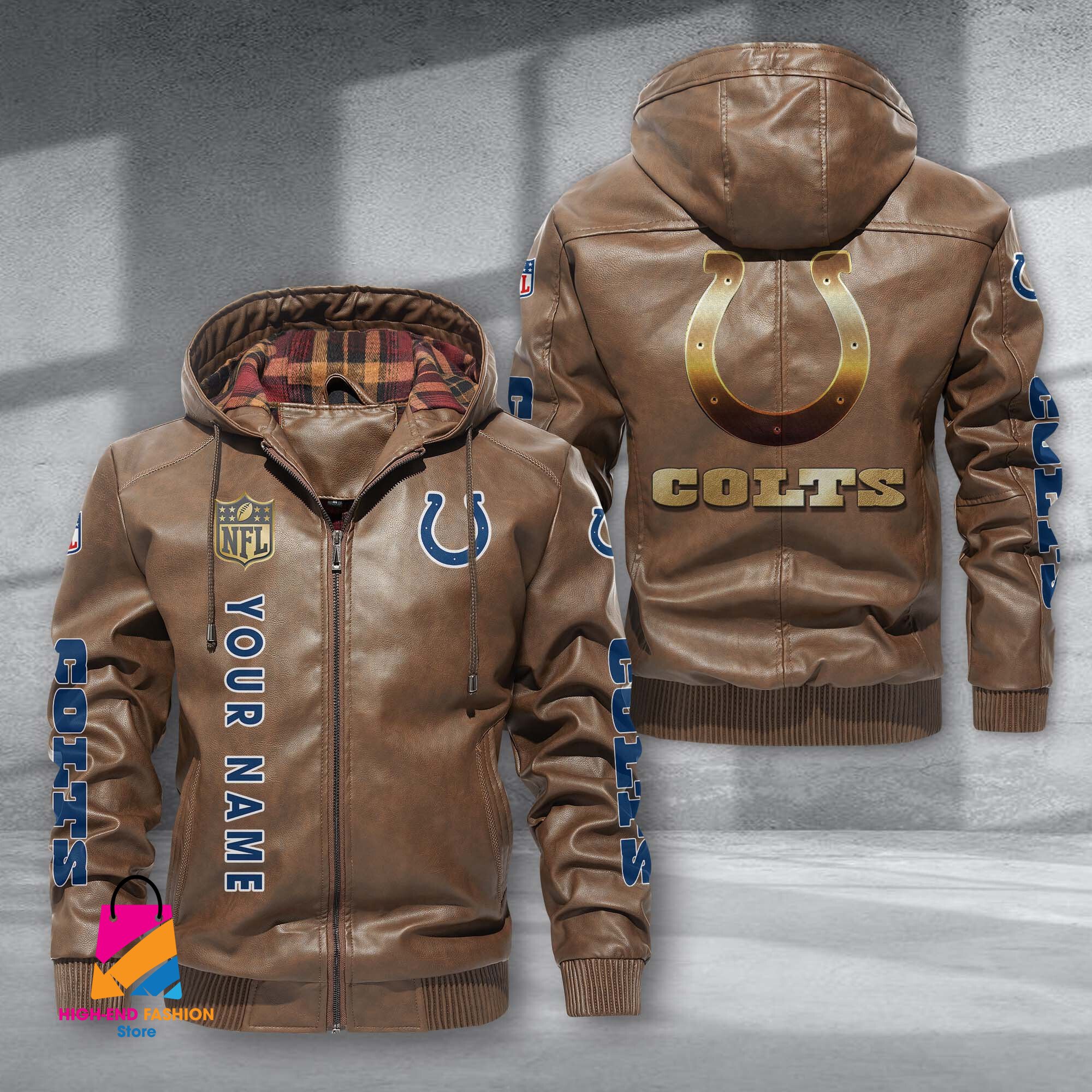 Indianapolis Colts NFL Style Leather Jacket For Fans