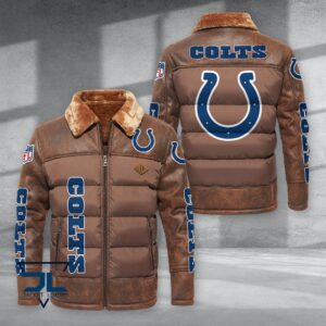 Indianapolis Colts NFL Style Puffer Jacket For Fans