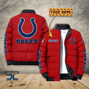 Indianapolis Colts NFL Style Puffer Jacket For Fans