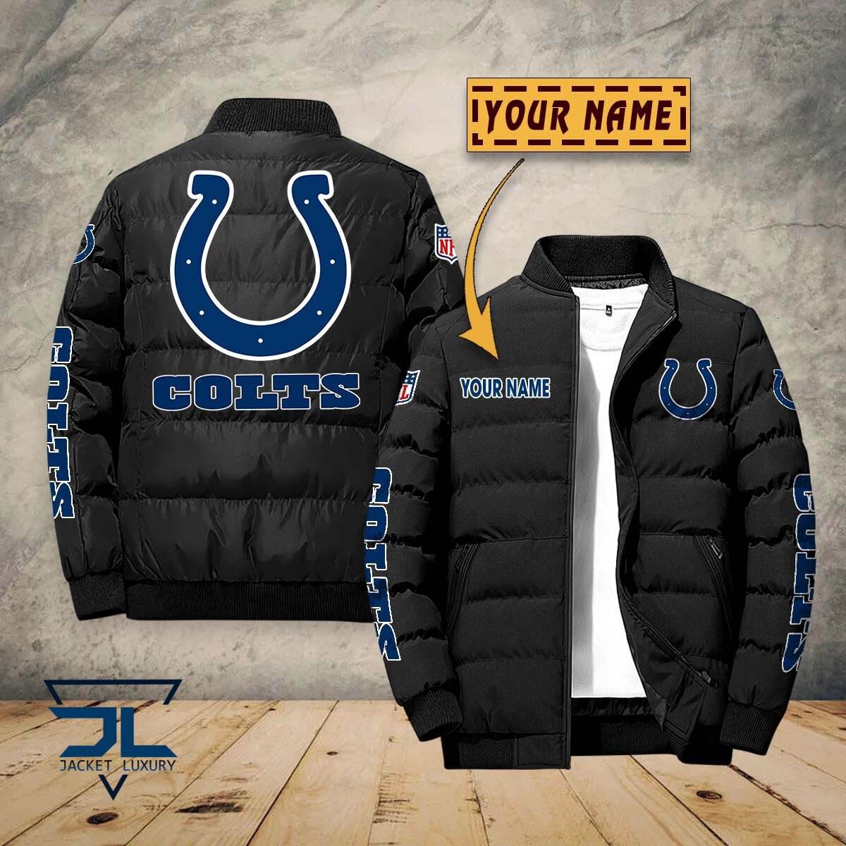 Indianapolis Colts NFL Style Puffer Jacket For Fans