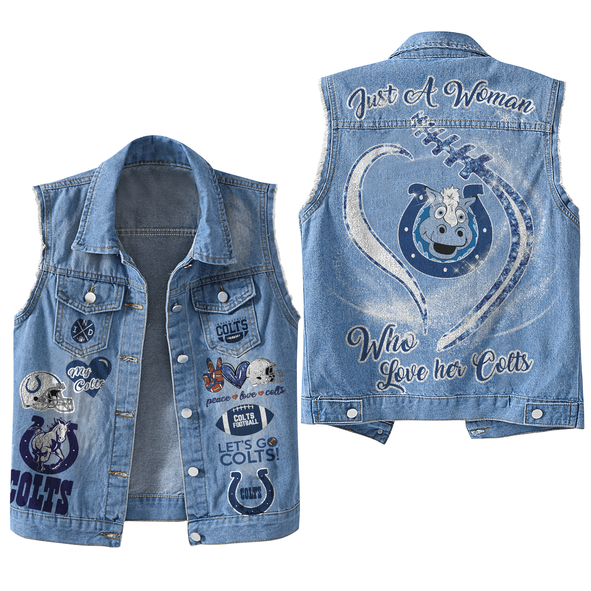 Indianapolis Colts NFL Style Sleeveless Jacket For Fans