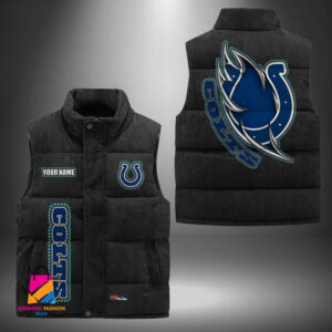 Indianapolis Colts NFL Style Sleeveless Puffer Jacket For Fans