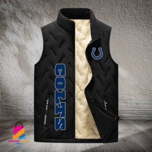 Indianapolis Colts NFL Style Sleeveless Puffer Jacket For Fans
