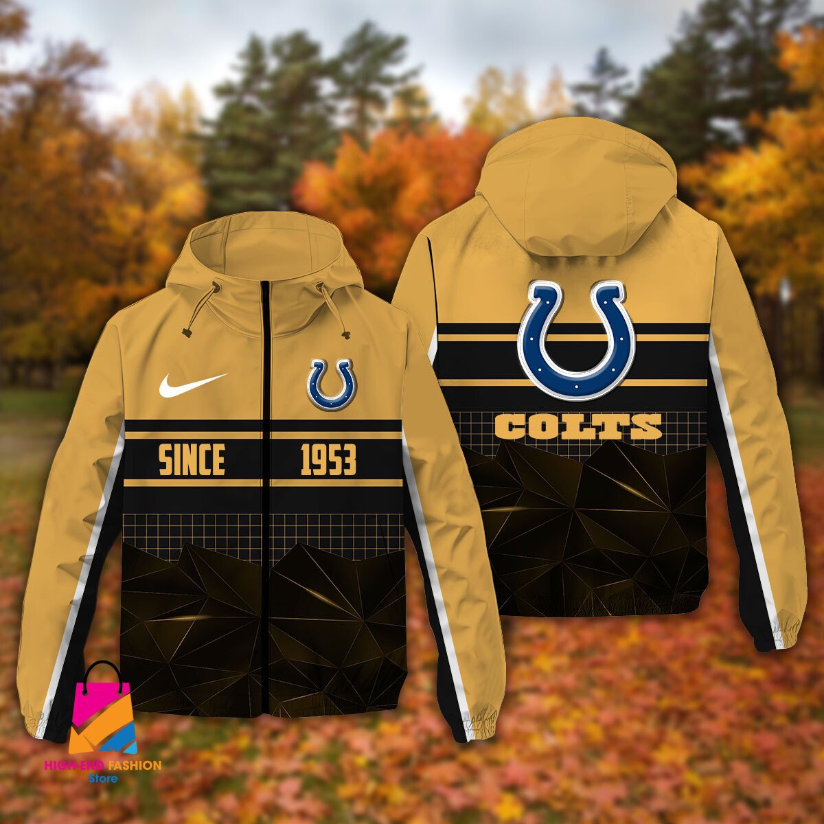 Indianapolis Colts NFL Style Windbreaker Jacket For Fans