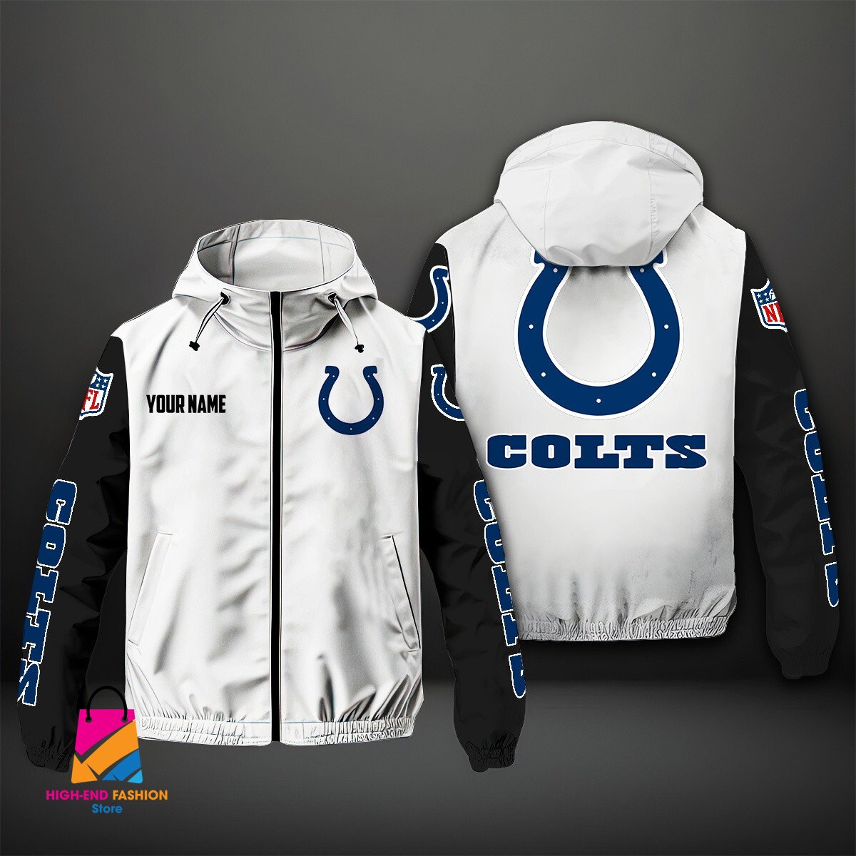 Indianapolis Colts NFL Style Windbreaker Jacket For Fans