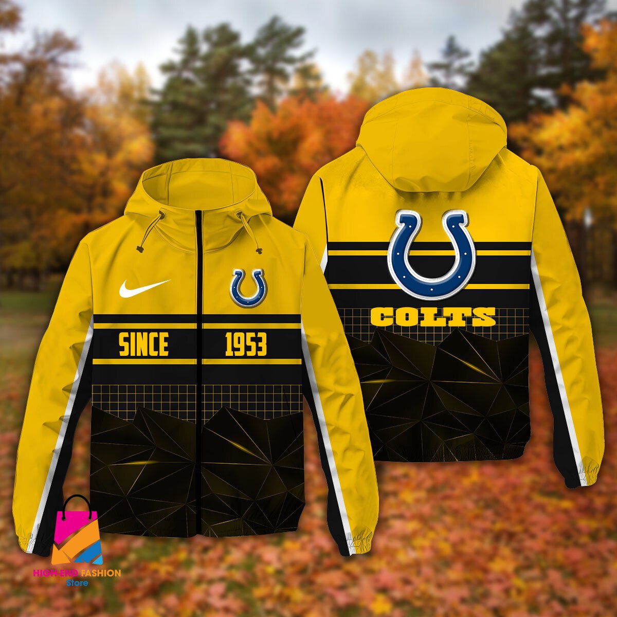 Indianapolis Colts NFL Style Windbreaker Jacket For Fans