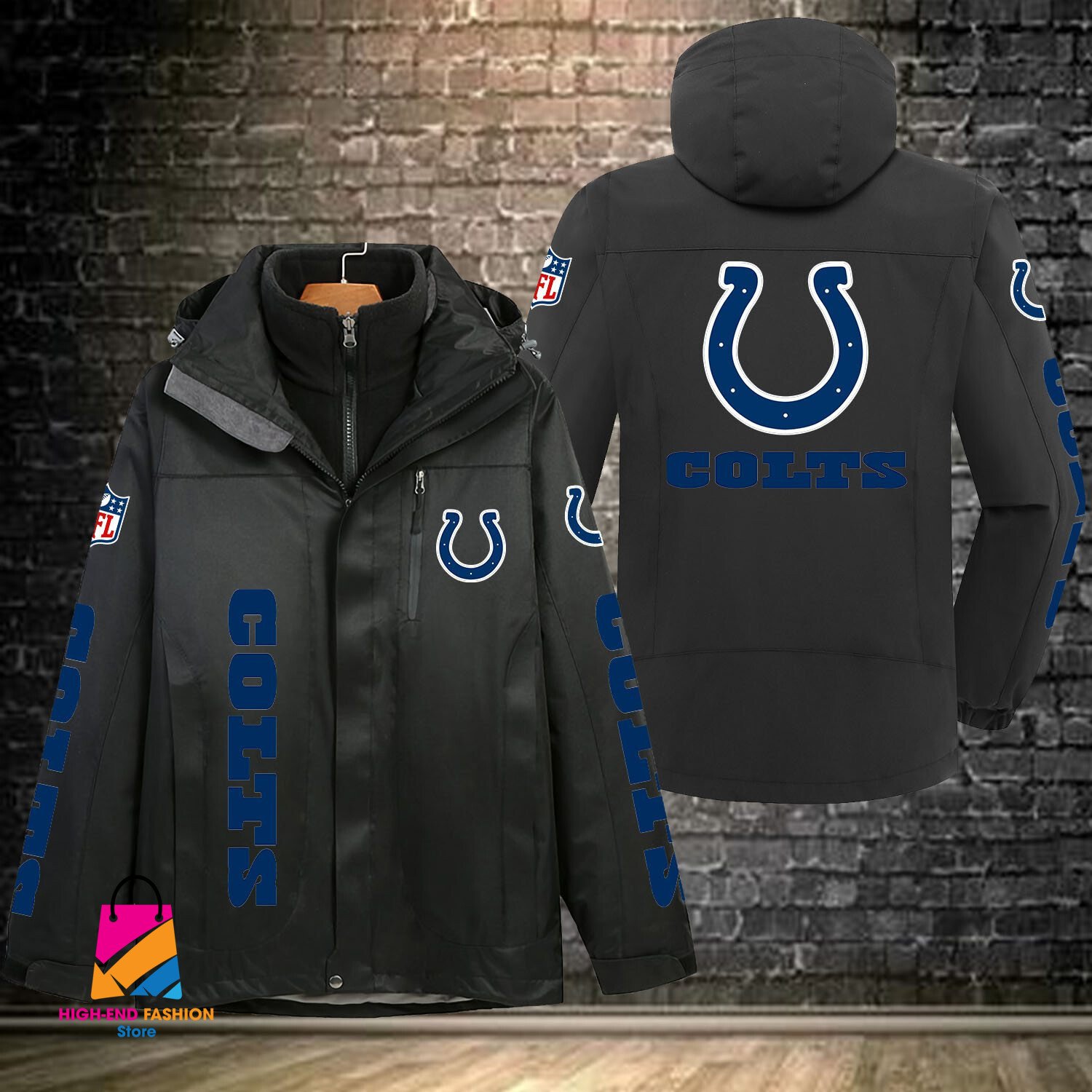 Indianapolis Colts NFL Style Windbreaker Jacket For Fans