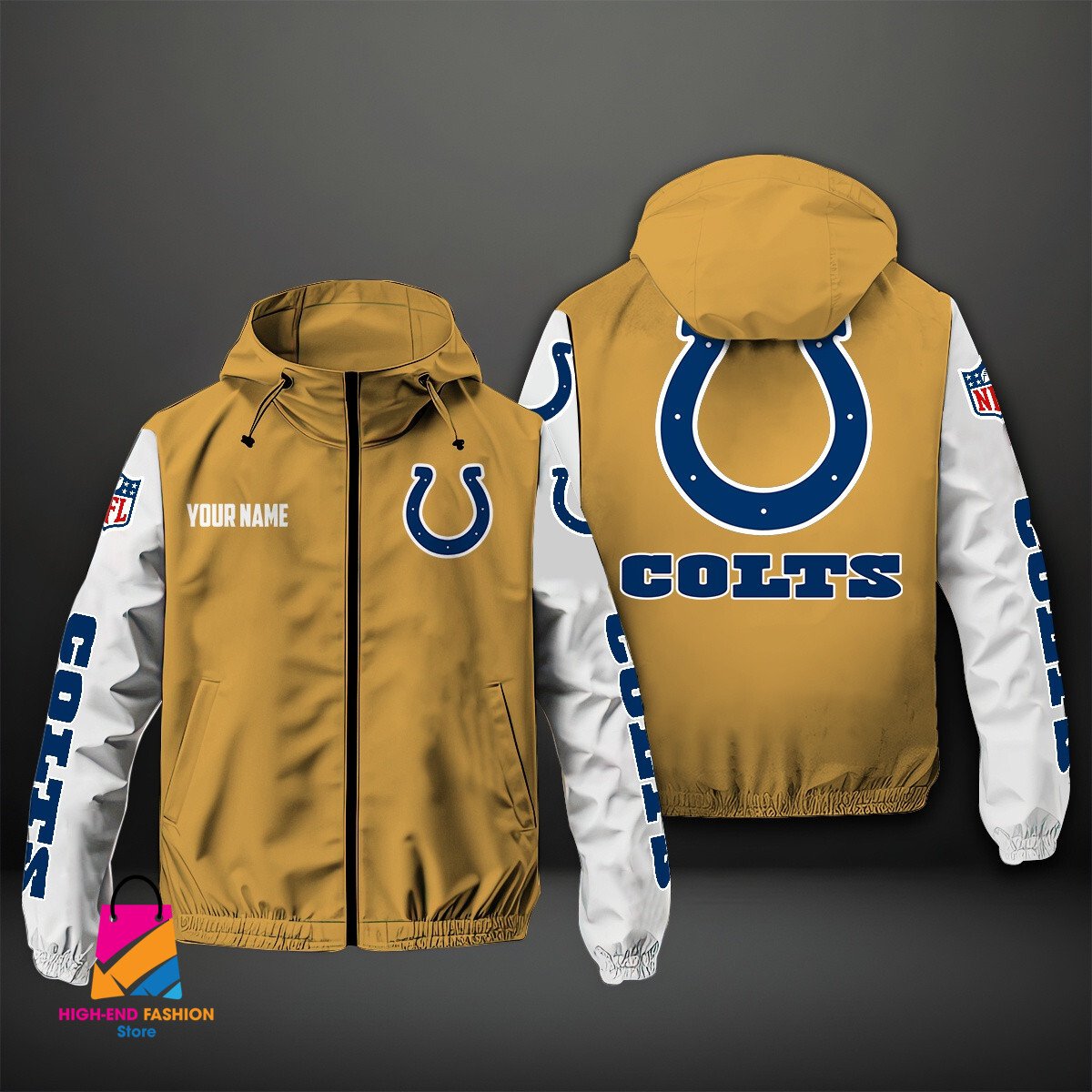 Indianapolis Colts NFL Style Windbreaker Jacket For Fans
