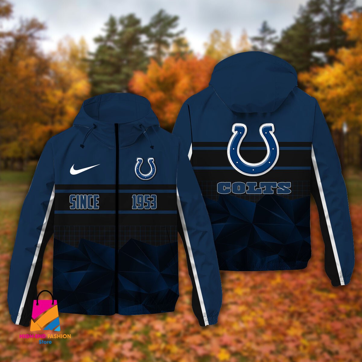 Indianapolis Colts NFL Style Windbreaker Jacket For Fans