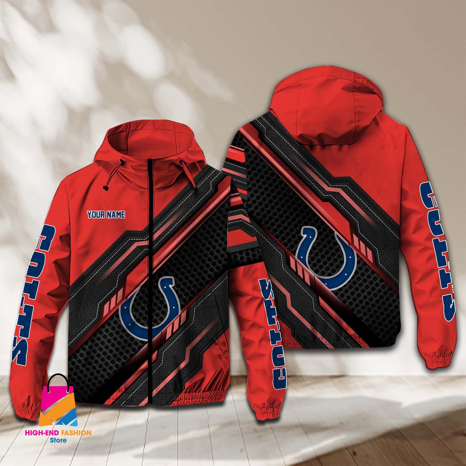 Indianapolis Colts NFL Style Windbreaker Jacket For Fans