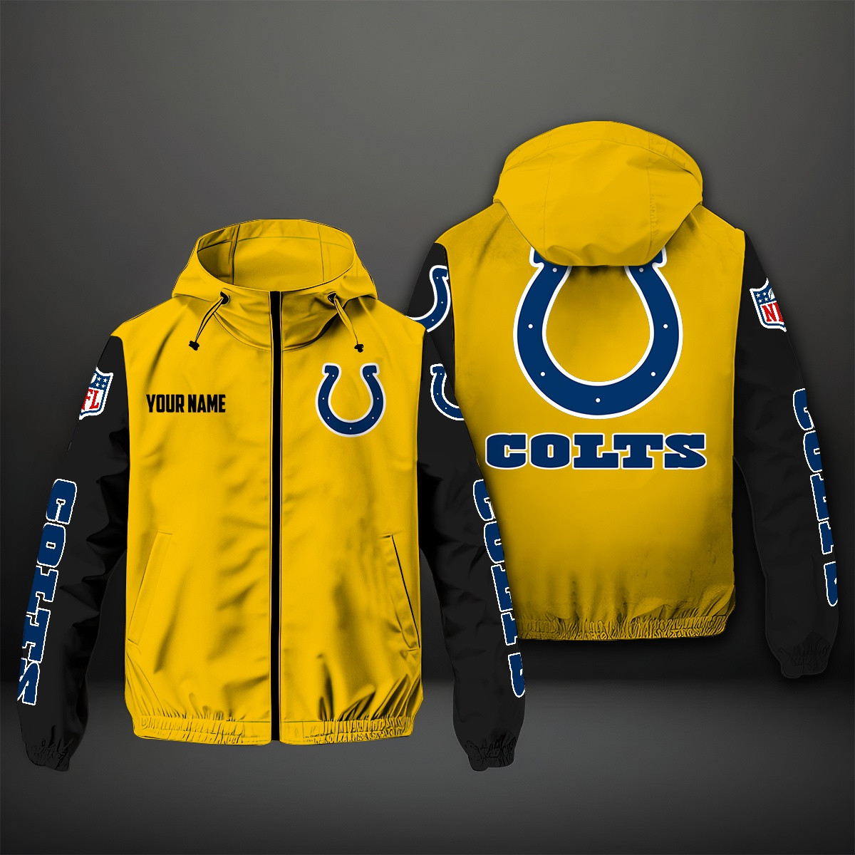 Indianapolis Colts NFL Style Windbreaker Jacket For Fans