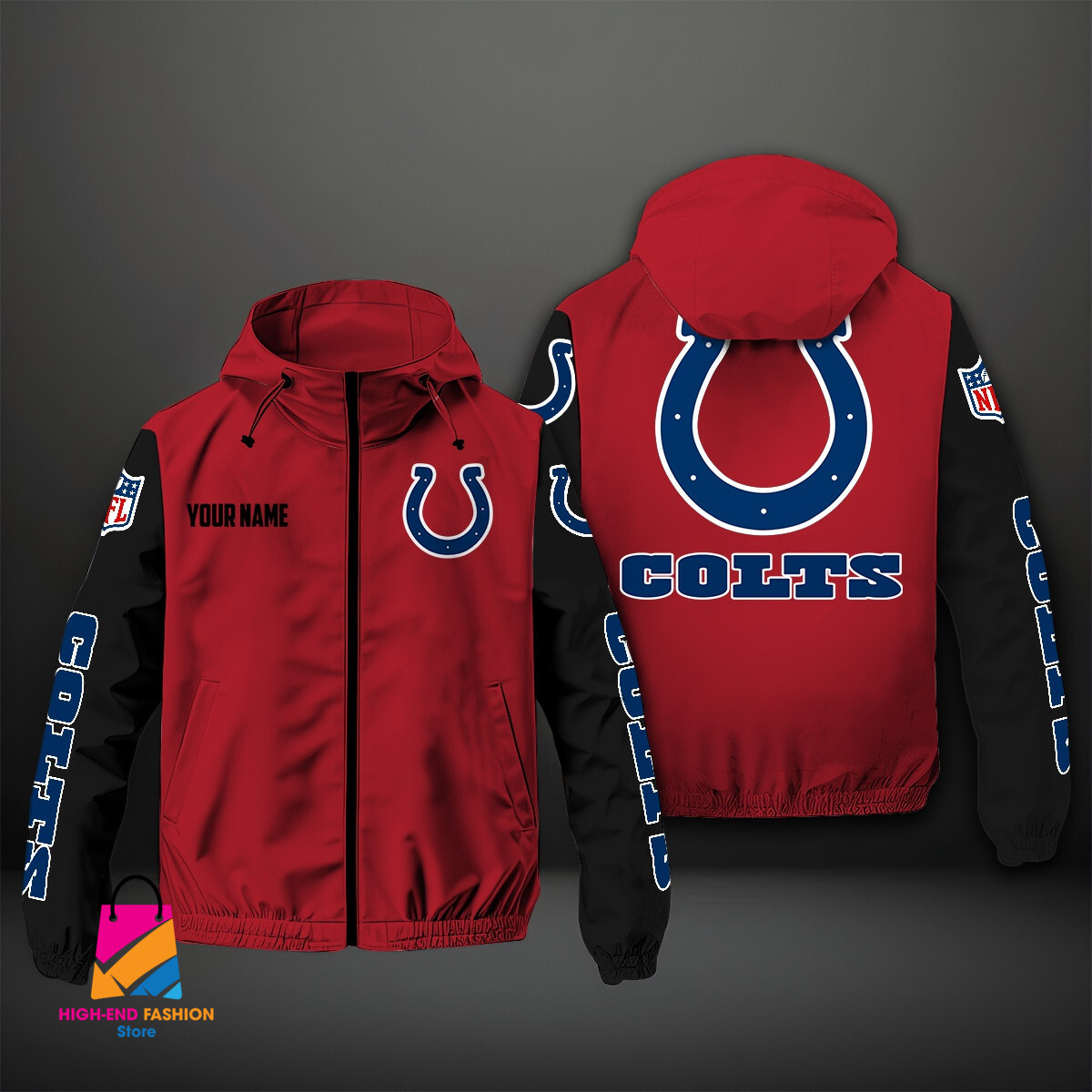 Indianapolis Colts NFL Style Windbreaker Jacket For Fans