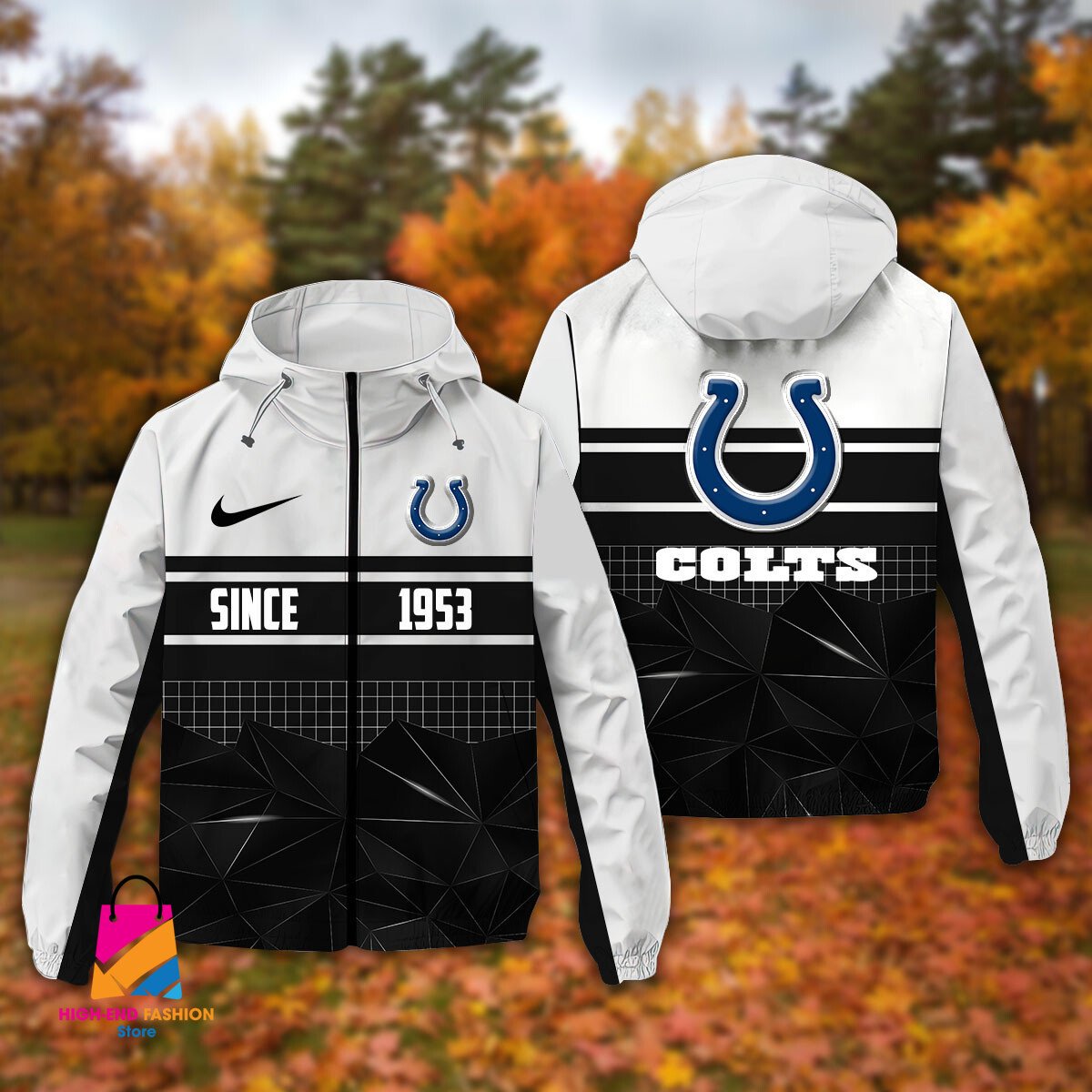 Indianapolis Colts NFL Style Windbreaker Jacket For Fans