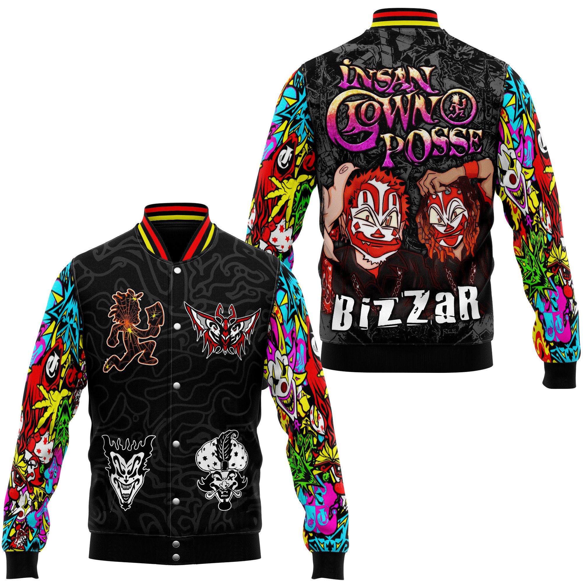 Insane Clown Posse Music Style Baseball Jacket For Fans