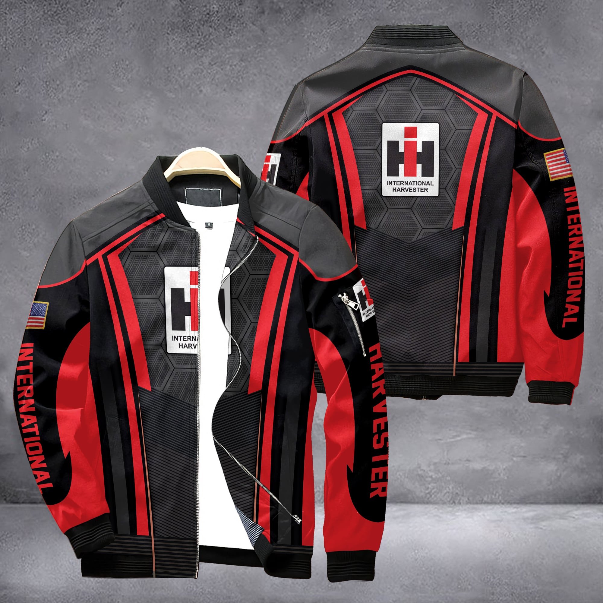 International Harvester Company Style Bomber Jacket For Fans