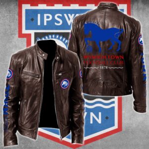 Ipswich Town F.C EPL Style Leather Jacket For Fans
