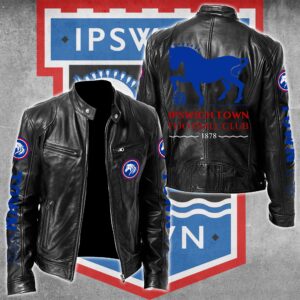 Ipswich Town F.C EPL Style Leather Jacket For Fans