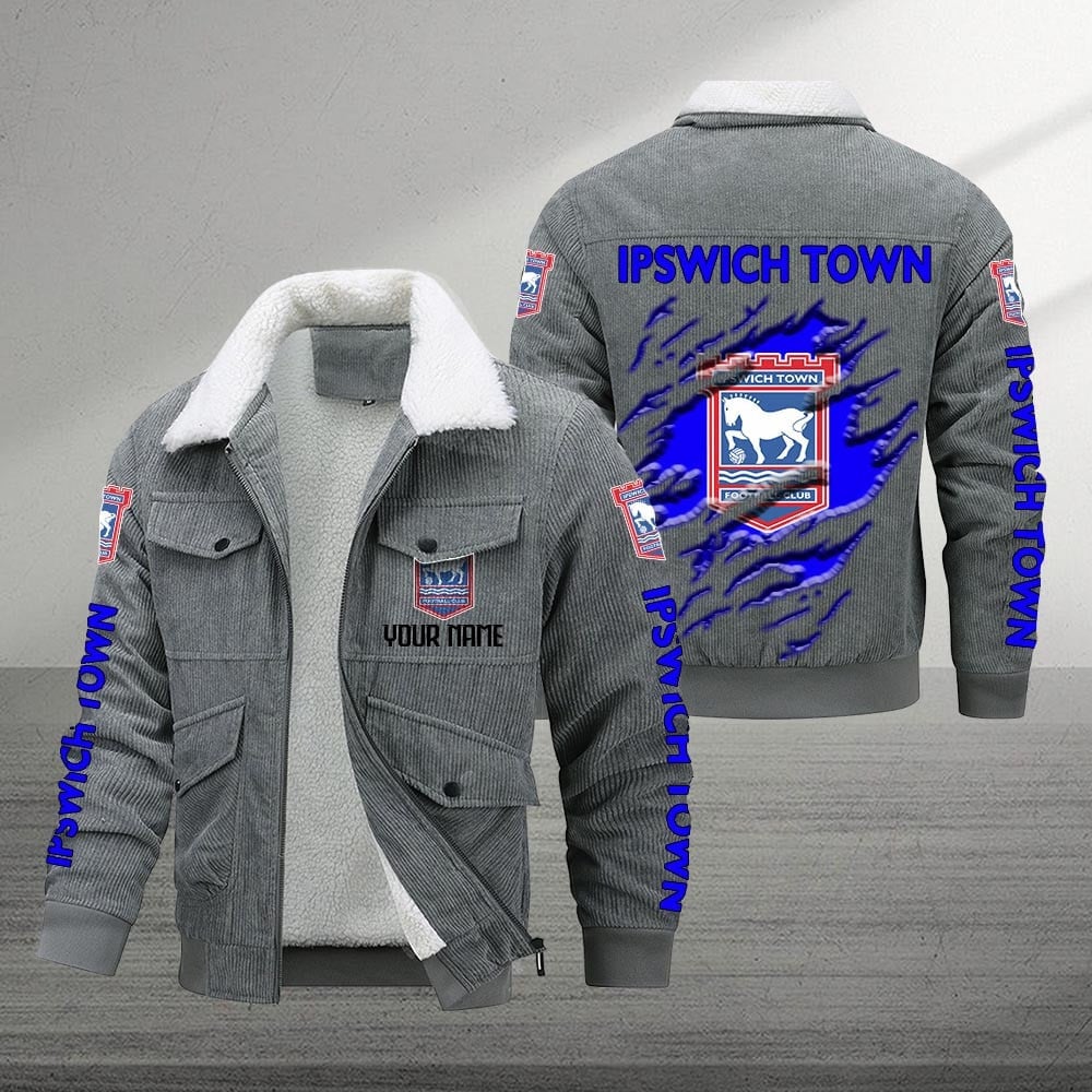 Ipswich Town F.C EPL Style Thermal Cotton Jacket Prim For Fans
