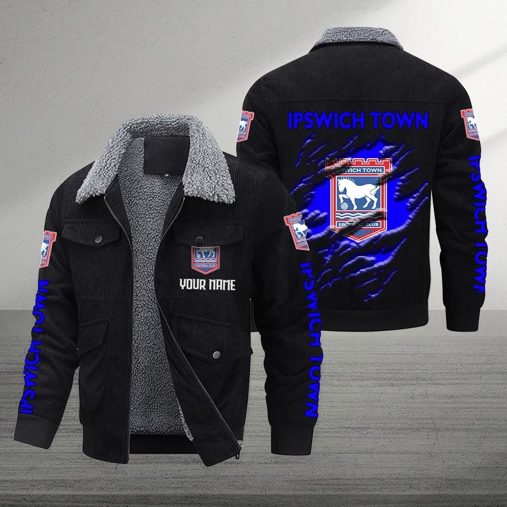 Ipswich Town F.C EPL Style Thermal Cotton Jacket Prim For Fans