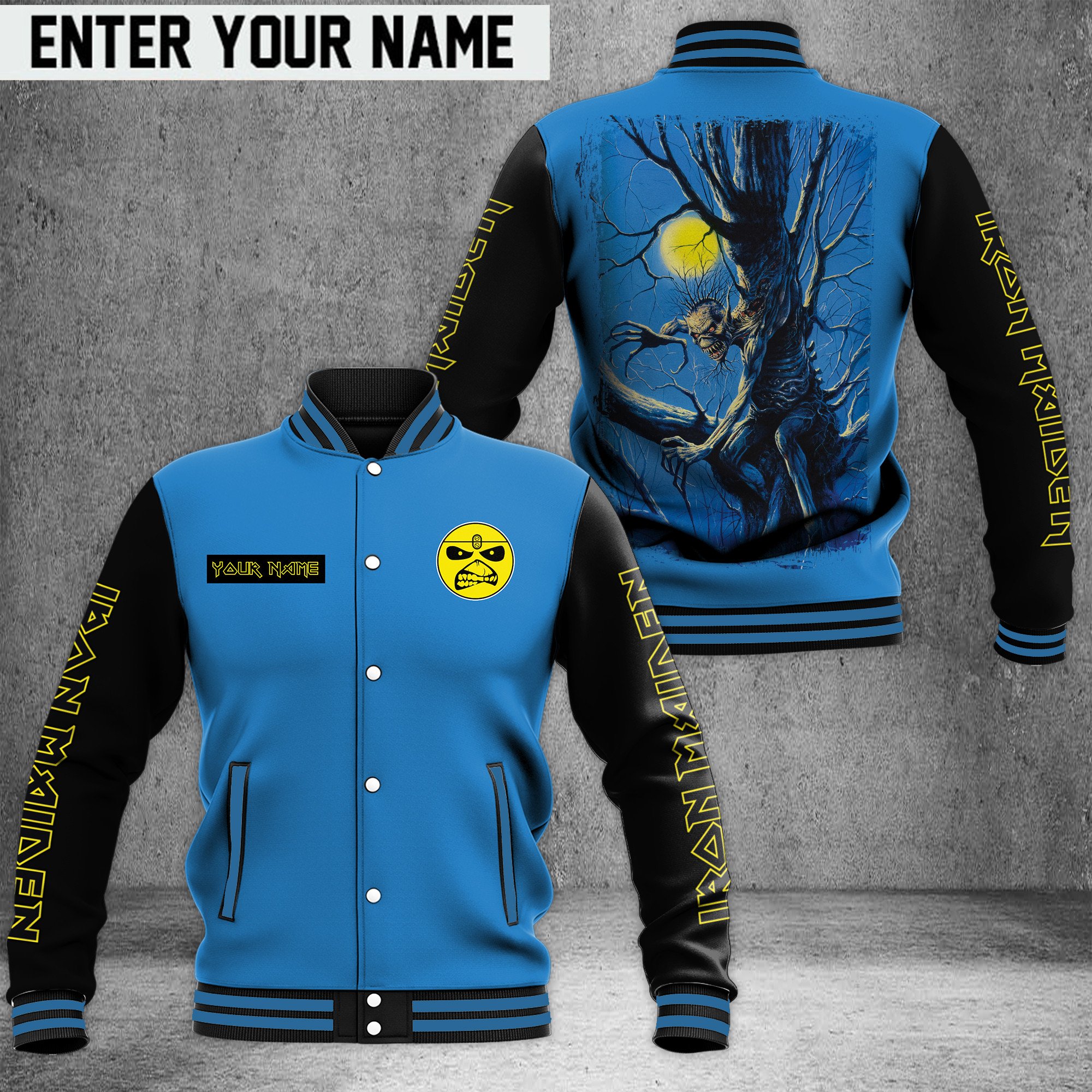 Iron Maiden Music Style Baseball Jacket For Fans