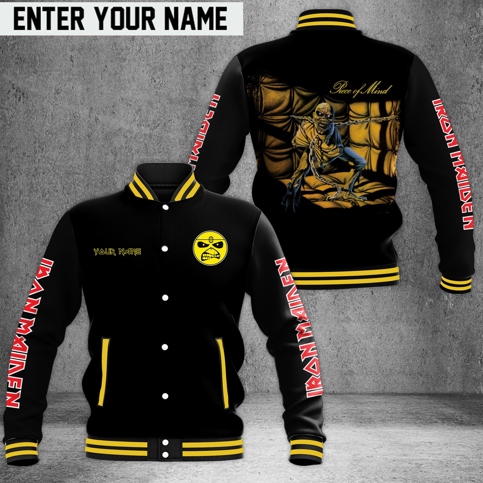 Iron Maiden Music Style Baseball Jacket For Fans