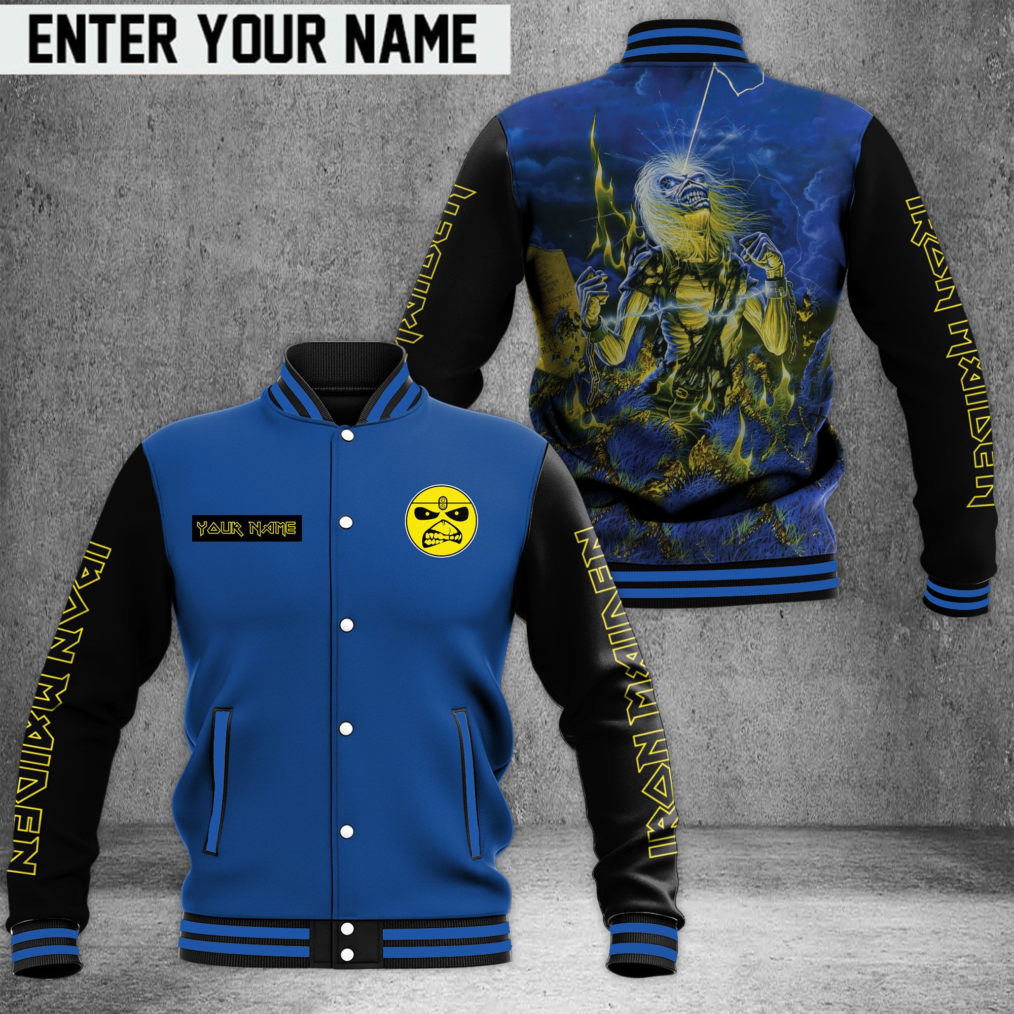 Iron Maiden Music Style Baseball Jacket For Fans