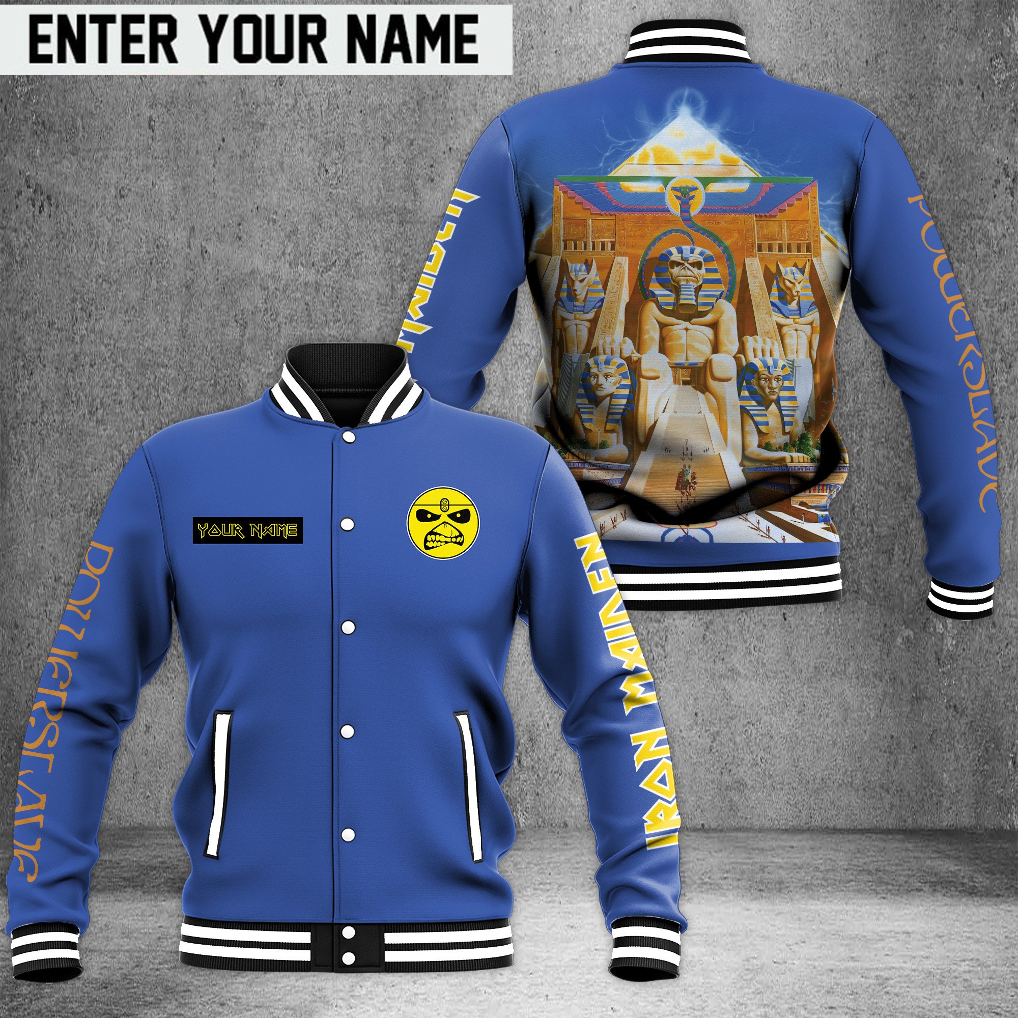 Iron Maiden Music Style Baseball Jacket For Fans