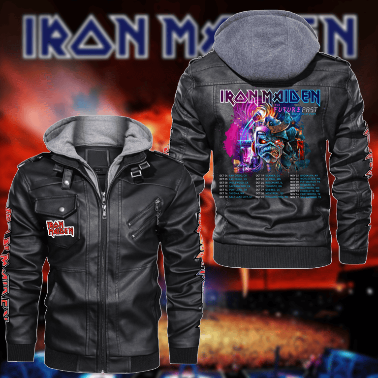 Iron Maiden Music Style Leather Jacket For Fans