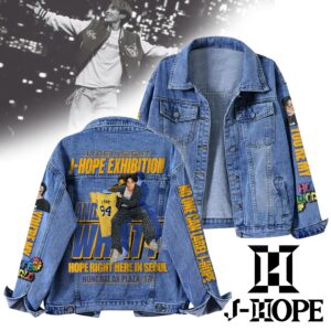 J-Hope BTS Music Denim Jacket Gift For Fans