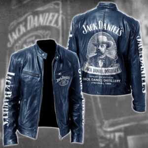 Jack Daniel's Whiskey Style Leather Jacket For Fans