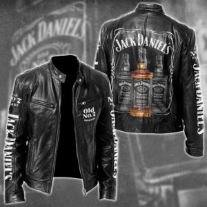 Jack Daniel's Whiskey Style Leather Jacket For Fans