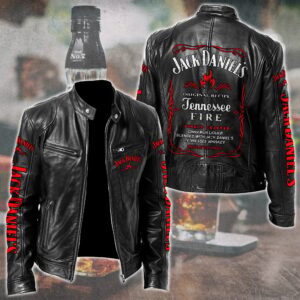 Jack Daniel's Whiskey Style Leather Jacket For Fans