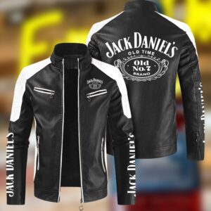 Jack Daniel's Whiskey Style Leather Jacket For Fans