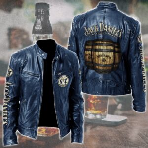Jack Daniel's Whiskey Style Leather Jacket For Fans