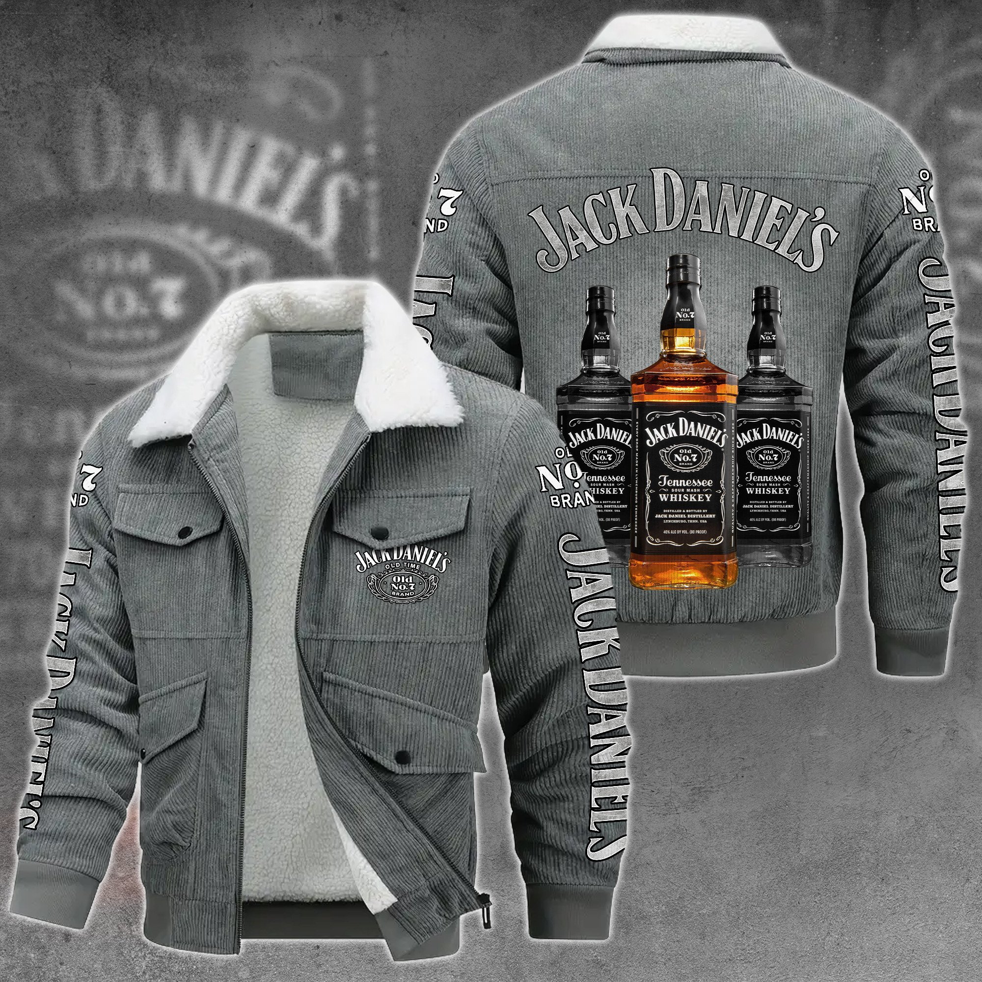 Jack Daniel's Whiskey Style Thermal Cotton Jacket Prim For Fans