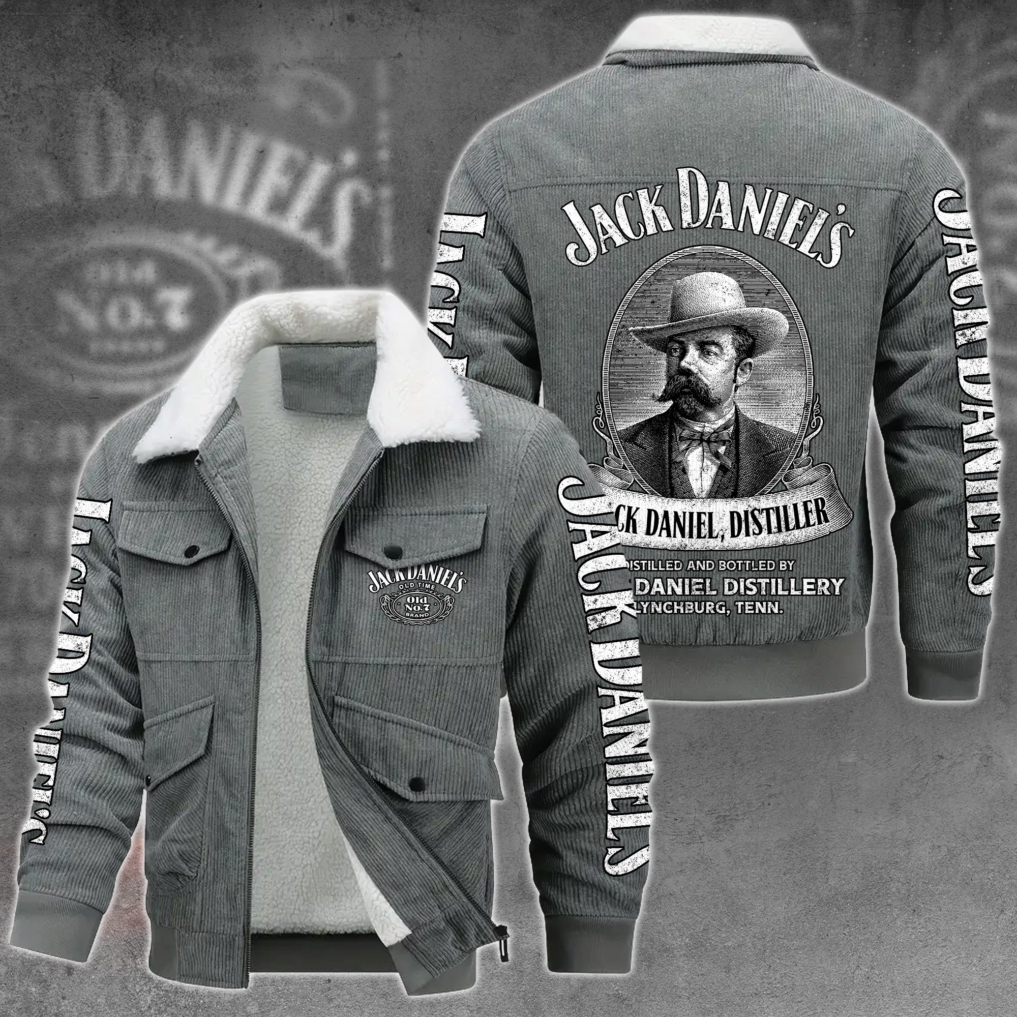 Jack Daniel's Whiskey Style Thermal Cotton Jacket Prim For Fans